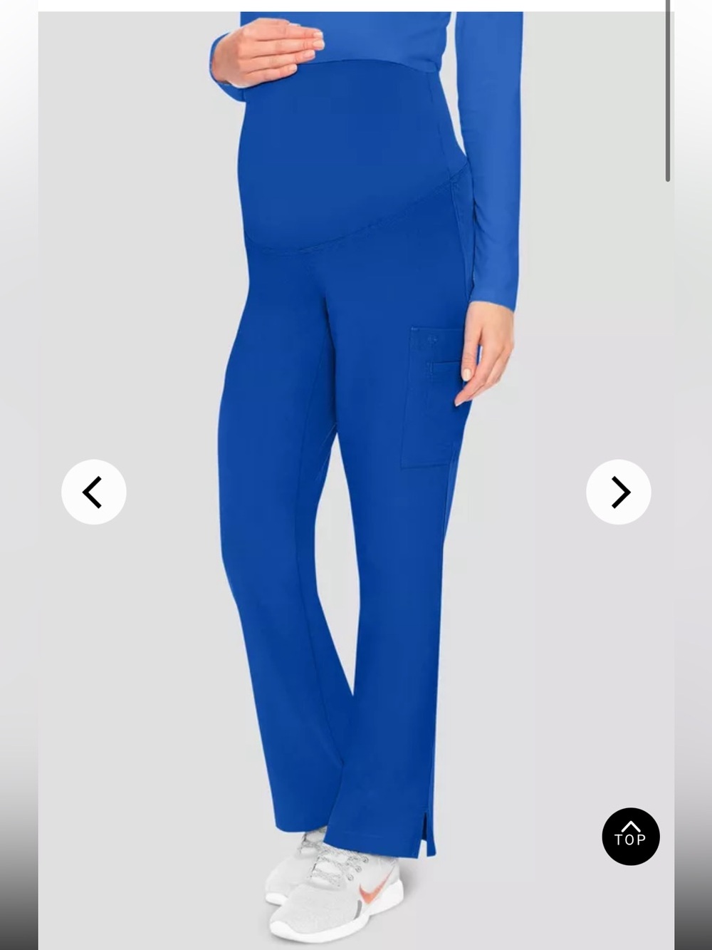 Med Couture Royal Blue Maternity Scrub Pants